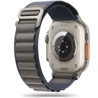 Tech-Protect Alpine Nylon Apple Watch Ultra 49 / 46 / 45 / 44 Mm Bandje Blauw / Grijs