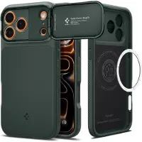 Spigen Optik Armor MagSafe iPhone 17 Pro Hoesje Groen