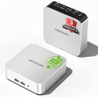 GEEKOM Mini PC A5 Pro met AMD Ryzen 5 7530U, 16GB upgradebaar DDR4 RAM (geen vastgelegd LPDDR) + 512GB SSD | Compacte mini desktop PC met Windows 11 Pro