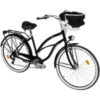 DaviBikes Bianca Cruiser – Stadsfiets – 28 inch – 7 versnellingen – Zwart
