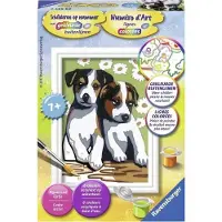 Ravensburger Schilderen op nummer - Schattige puppies hobbypakket - Acrylverf