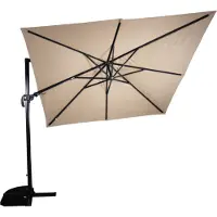 Voordeeldrogisterij Zweefparasol VirgoFlex ecru 3x3mtr