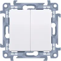 Kontakt-Simon Contactdoos Simon CW5BL.01/11, kunststof, wit, IP20, IP44, 250 V, 10 A, 77 mm