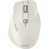 Asus Muis - - MD105 Melkwit - Wit - 1200 dpi - Batterij 1x AA