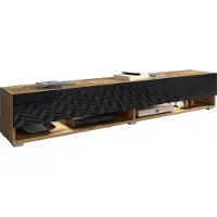 Bratex A180 - Lowboard - 180 cm - Mat korpus & hoogglans front - Zonder handvat - Modulair & multifunctioneel