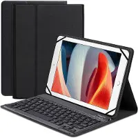 Cazy tablet Hoes met Toetsenbord geschikt voor Universal 9-11 inch - AZERTY Bluetooth Keyboard Case - Zwart