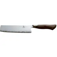 Ryda Knives A-30 Nakiri-mes 18 Cm - Groentemessen Aus-10 Steel Brown - RYDA904