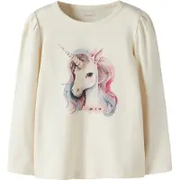 Name it Shirt 'NMFKimia' lichtbeige / gemengde kleuren