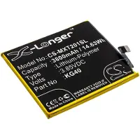 24.Se Motorola KG40 accu (3.85 V, 3800 mAh, huismerk)
