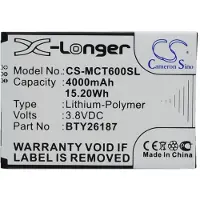 123accu Mobistel BTY26187 accu (4000 mAh, huismerk)