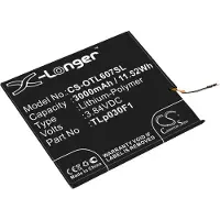 123accu Vodafone DT60BATT / TLp030F1 / TLp030F2 accu (3000 mAh, huismerk)