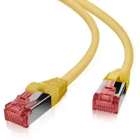Helos Cat.6 patchkabel, ultrakrachtig, GHMT, AWG 27/7, geel, 30,0 meter