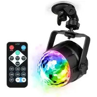 Partyfunlights - USB Party Projector Discolamp - 11 lichteffecten - incl. zuignap - incl. afstandsbediening