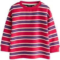 Next Shirt blauw / grenadine / donkerrood / wit