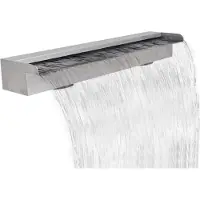 vidaXL Zwembadwaterval rechthoekig 90 cm roestvrij staal