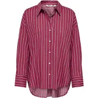 ONLY Blouse 'ONLOREGON' donkerrood / zwart / wit