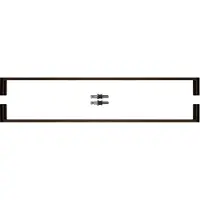 HDD pro Voordeurgreep Build 19/500 Mat Brons Paar voor Glas