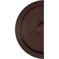 HDD pro Schuifdeurkom Halve Maan Massief 40mm Mat Brons