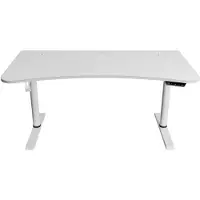 AROZZI Arena Moto Elektrisch Zit-Sta Gaming Bureau - Bureaubrede Muismat - 160 cm - Wit