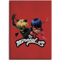 Miraculous Fleece deken Action - 100 x 140 cm - Rood