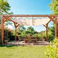 Shadow Comfort - Harmonicadoeken excl. bevestigingsset - 600 cm x 370 cm - Arctic White - Harmonica - geschikt voor pergola - pergola doek