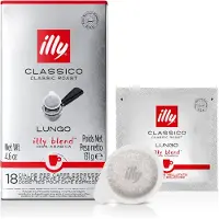 Illy Monodose Classico Lungo - 18 E.S.E. Servings - 130 g