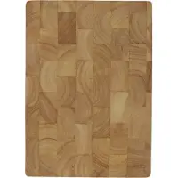 Continenta snijplank, kopshout, keukenplank, ontbijtplank, rubberhout, 35 x 25 x 2 cm, 4017