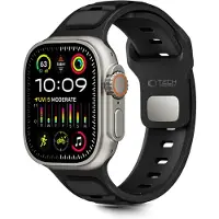 TechProtection Icon Apple Watch 49 / 46 / 45 / 44 Mm Bandje Zwart