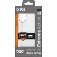 SBS Beschermende hoes (iPhone 16 Plus), Smartphonehoes, Transparant