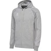 Hummel Sportsweatvest 'Move 2.0' donkergrijs / grijs gemêleerd / wit