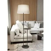 Emibig Vloerlamp Hotel, zwart, Woon-/ Eetkamer, metaal, Modern, vloerlamp