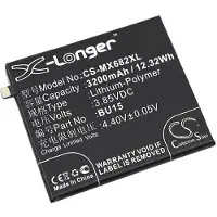 123accu MeiZu BU15 accu (3200 mAh, huismerk)
