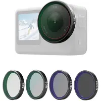 Telesin CPL+ND8+ND16+ND32 Filter Kit voor DJI Osmo Action 6