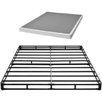Vevor Boxspringbedframe (Queen-size) met wasbaar stoffen omhulsel, metalen frame (2010 x 1510 x 102 mm) voor Queen-size bedden, 102 mm matrasopslag, maximale draagkracht 1587,57 kg, matrasbasis
