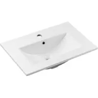 Comad Dance keramische wastafel 61x39.5cm wit glans