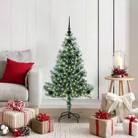 Prolenta Maison Exclusive - Kunstkerstboom, besneeuwd met LED-verlichting, 120 cm