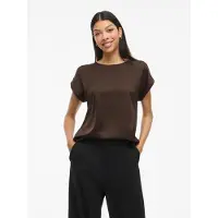 Vila Shirt 'VIEllette' bruin