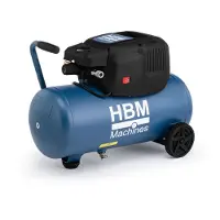 HBM olievrije compressor, 24 liter, 8 bar, 1,7 pk