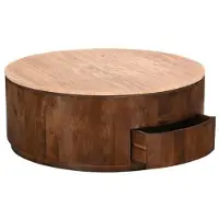 Giga Meubel Salontafel Elan met Lades Travertin Walnoot