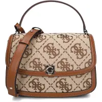 GUESS Handtas 'Audrey' bruin / brokaat