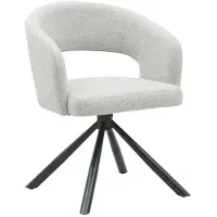 Giga Meubel Eetkamerstoel Elle - Greige Stof - Zithoogte 48cm - Set van 2