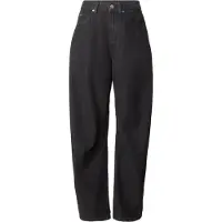Adidas Originals Jeans 'HIGH RISE BARREL LEG DENIM' lichtgrijs / black denim