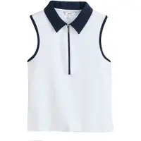 Next Top navy / wit