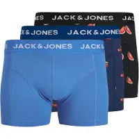 Jack & Jones Boxershorts 'JACTHOR' blauw / navy / zwart / wit