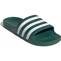 Adidas Muiltjes 'ADILETTE AQUA' donkergroen / wit