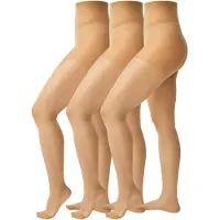 Next Set van 3 doorzichtige 20-denier panty's met glans
