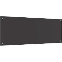 vidaXL Keukenachterwand Donkergrijs 110 x 40 cm gehard glas