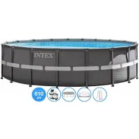 Intex Ultra XTR Frame Zwembadset, rond, 610 x 122 cm