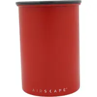 Planetary Design - Airscape - Koffiebonen - Voorraadpotten - Lucht dicht - Koffie - Staal - Mat rood - 500 gram