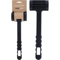 Redcliffs Kunststof camping hamer - zwart - 30 cm - haringen inslaan - kamperen